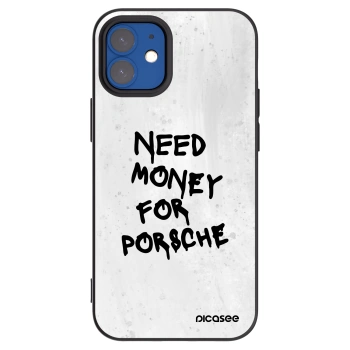 Picasee crna silikonska maskica za Apple iPhone 12 mini - White Dollar
