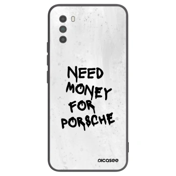 Picasee crna silikonska maskica za Xiaomi Poco M3 - White Dollar