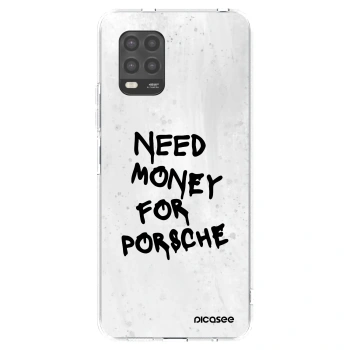 Picasee silikonska prozirna maskica za Xiaomi Mi 10 Lite - White Dollar