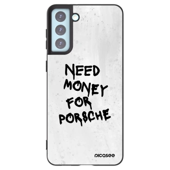 Picasee crna silikonska maskica za Samsung Galaxy S21+ 5G G996F - White Dollar