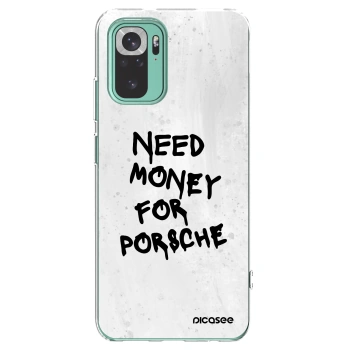 Picasee silikonska prozirna maskica za Xiaomi Redmi Note 10 Pro - White Dollar