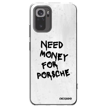 Picasee silikonska prozirna maskica za Xiaomi Redmi Note 10S - White Dollar