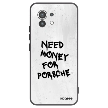 Picasee crna silikonska maskica za Xiaomi Mi 11 - White Dollar
