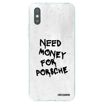 Picasee silikonska prozirna maskica za Xiaomi Redmi 9AT - White Dollar