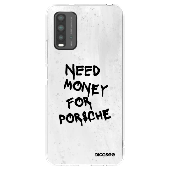 Picasee crna silikonska maskica za Xiaomi Redmi 9T - White Dollar