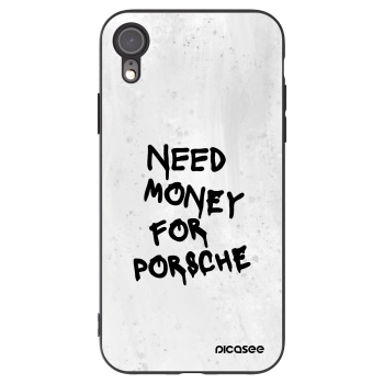 Picasee crna silikonska maskica za Apple iPhone XR - White Dollar