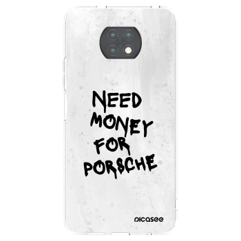 Picasee silikonska prozirna maskica za Xiaomi Redmi Note 9T - White Dollar