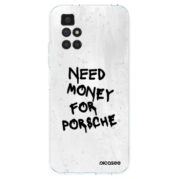 Picasee silikonska prozirna maskica za Xiaomi Redmi 10 - White Dollar