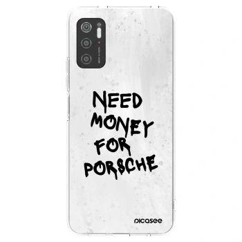 Picasee silikonska prozirna maskica za Xiaomi Poco M3 Pro 5G - White Dollar