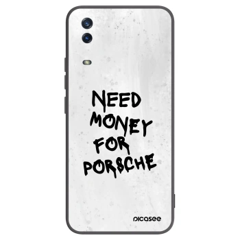 Picasee crna silikonska maskica za Vivo Y11s - White Dollar