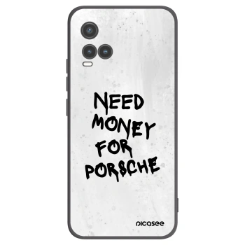 Picasee crna silikonska maskica za Vivo Y33s - White Dollar