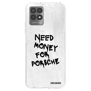 Picasee silikonska prozirna maskica za Realme 8i - White Dollar