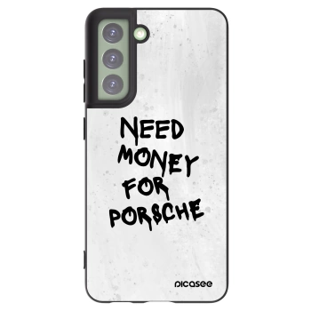 Picasee crna silikonska maskica za Samsung Galaxy S21 FE 5G - White Dollar