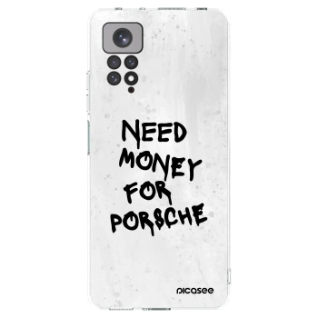 Picasee silikonska prozirna maskica za Xiaomi Redmi Note 11S 4G - White Dollar