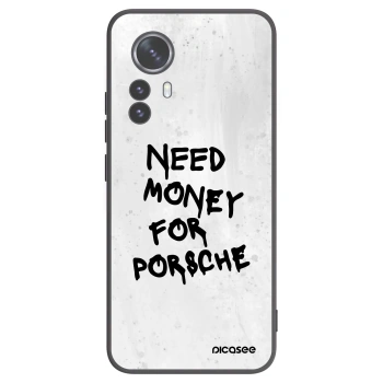 Picasee crna silikonska maskica za Xiaomi 12 Pro - White Dollar