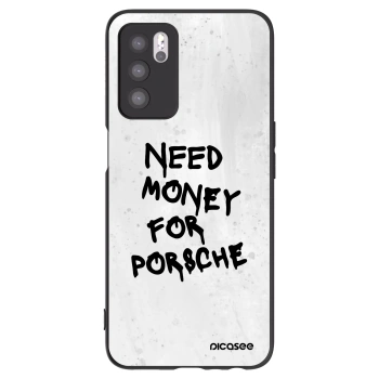 Picasee crna silikonska maskica za OPPO A16s - White Dollar
