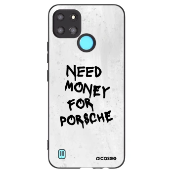 Picasee crna silikonska maskica za Realme C21Y - White Dollar