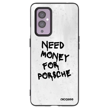 Picasee crna silikonska maskica za OnePlus 9 - White Dollar