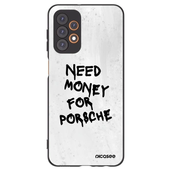 Picasee crna silikonska maskica za Samsung Galaxy A23 A236B 5G - White Dollar