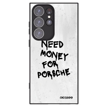 Picasee crna silikonska maskica za Samsung Galaxy S23 Ultra 5G - White Dollar