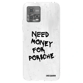 Picasee silikonska prozirna maskica za Motorola Moto G72 - White Dollar