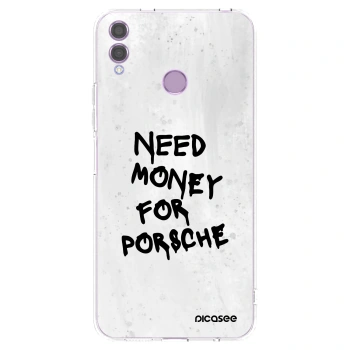 Picasee silikonska prozirna maskica za Honor 8X - White Dollar
