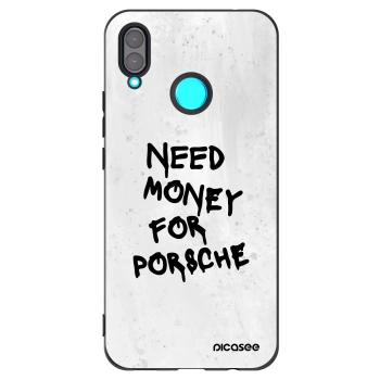 Picasee crna silikonska maskica za Huawei Nova 3 - White Dollar