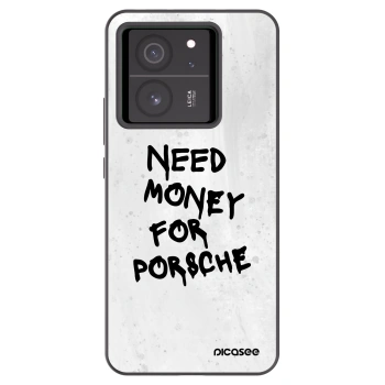 Picasee crna silikonska maskica za Xiaomi 13T - White Dollar