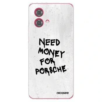 Picasee silikonska prozirna maskica za Motorola Moto G84 5G - White Dollar