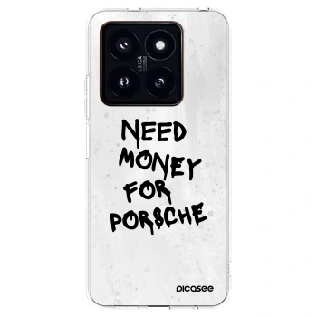 Picasee silikonska prozirna maskica za Xiaomi 14 Pro - White Dollar