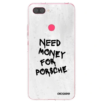 Picasee silikonska prozirna maskica za Xiaomi Mi 8 Lite - White Dollar