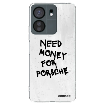 Picasee silikonska prozirna maskica za Xiaomi Redmi 13C 4G - White Dollar
