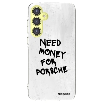 Picasee silikonska prozirna maskica za Samsung Galaxy A35 5G A356B - White Dollar