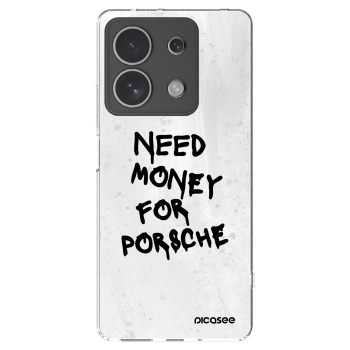 Picasee silikonska prozirna maskica za Xiaomi Redmi Note 13 4G - White Dollar