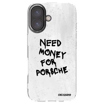 Picasee silikonska prozirna maskica za Apple iPhone 16 - White Dollar