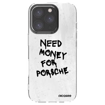Picasee silikonska prozirna maskica za Apple iPhone 16 Pro - White Dollar