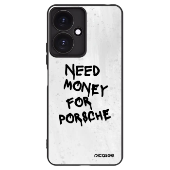 Picasee crna silikonska maskica za Xiaomi Redmi 13C 5G - White Dollar