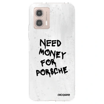 Picasee silikonska prozirna maskica za Motorola Moto G53 5G - White Dollar