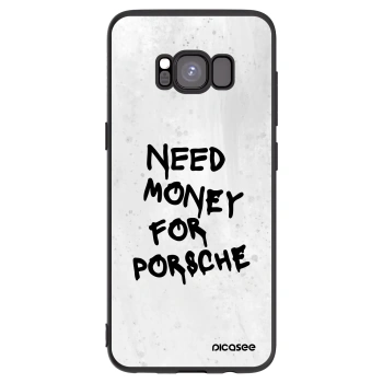 Picasee crna silikonska maskica za Samsung Galaxy S8 G950F - White Dollar