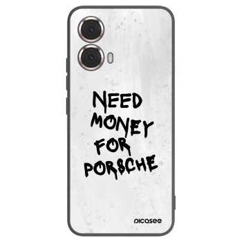 Picasee crna silikonska maskica za Motorola Moto G85 - White Dollar