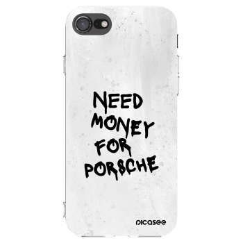 Picasee silikonska prozirna maskica za Apple iPhone 7 - White Dollar