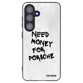 Picasee crna silikonska maskica za Samsung Galaxy S25 5G - White Dollar