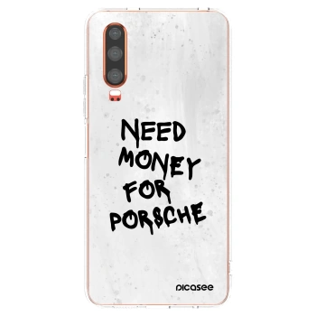 Picasee silikonska prozirna maskica za Huawei P30 - White Dollar