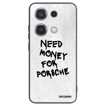 Picasee crna silikonska maskica za Xiaomi Redmi Note 14S - White Dollar