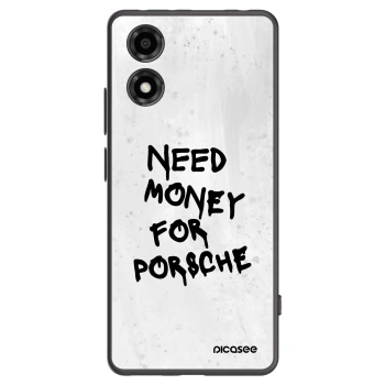 Picasee crna silikonska maskica za Motorola Moto E14 - White Dollar
