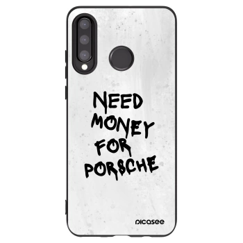 Picasee crna silikonska maskica za Huawei P30 Lite - White Dollar