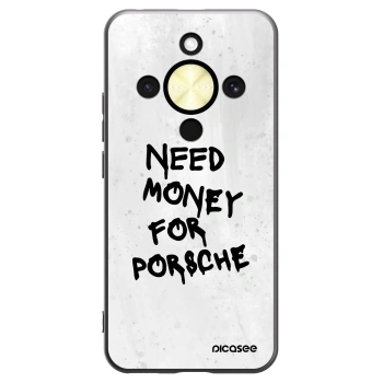 Picasee crna silikonska maskica za Honor Magic8 Lite 5G - White Dollar