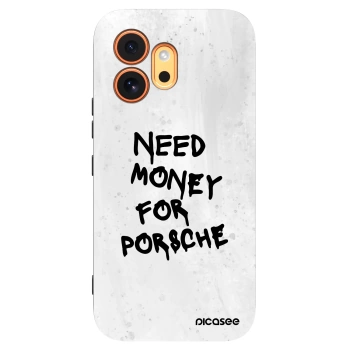 Picasee crna silikonska maskica za Honor 600 - White Dollar