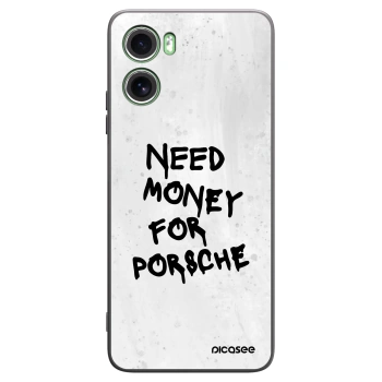 Picasee crna silikonska maskica za Motorola Moto G06 - White Dollar