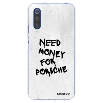 Picasee silikonska prozirna maskica za Xiaomi Mi 9 SE - White Dollar